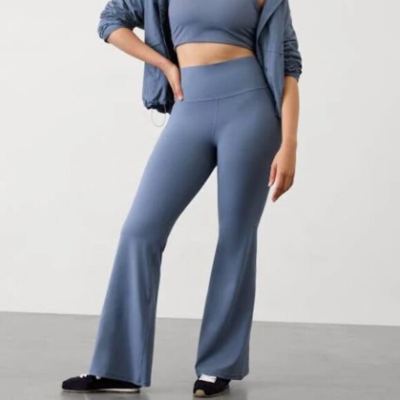 Athleta Pants - Athleta Women's Salutation Stash High Rise Flare Pants in Shadow Blue, size XL